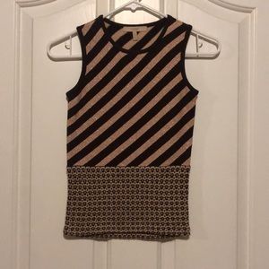 Easel Sleeveless Sweater Top